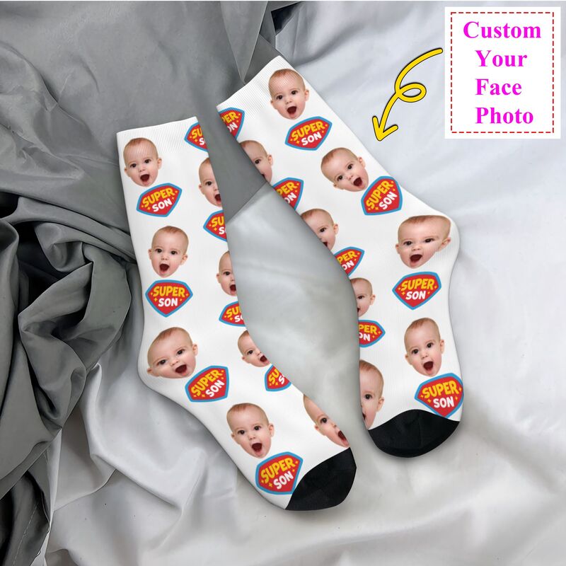 Dress Sock Men - Super Son Custom Mannen Vrouwen Crew