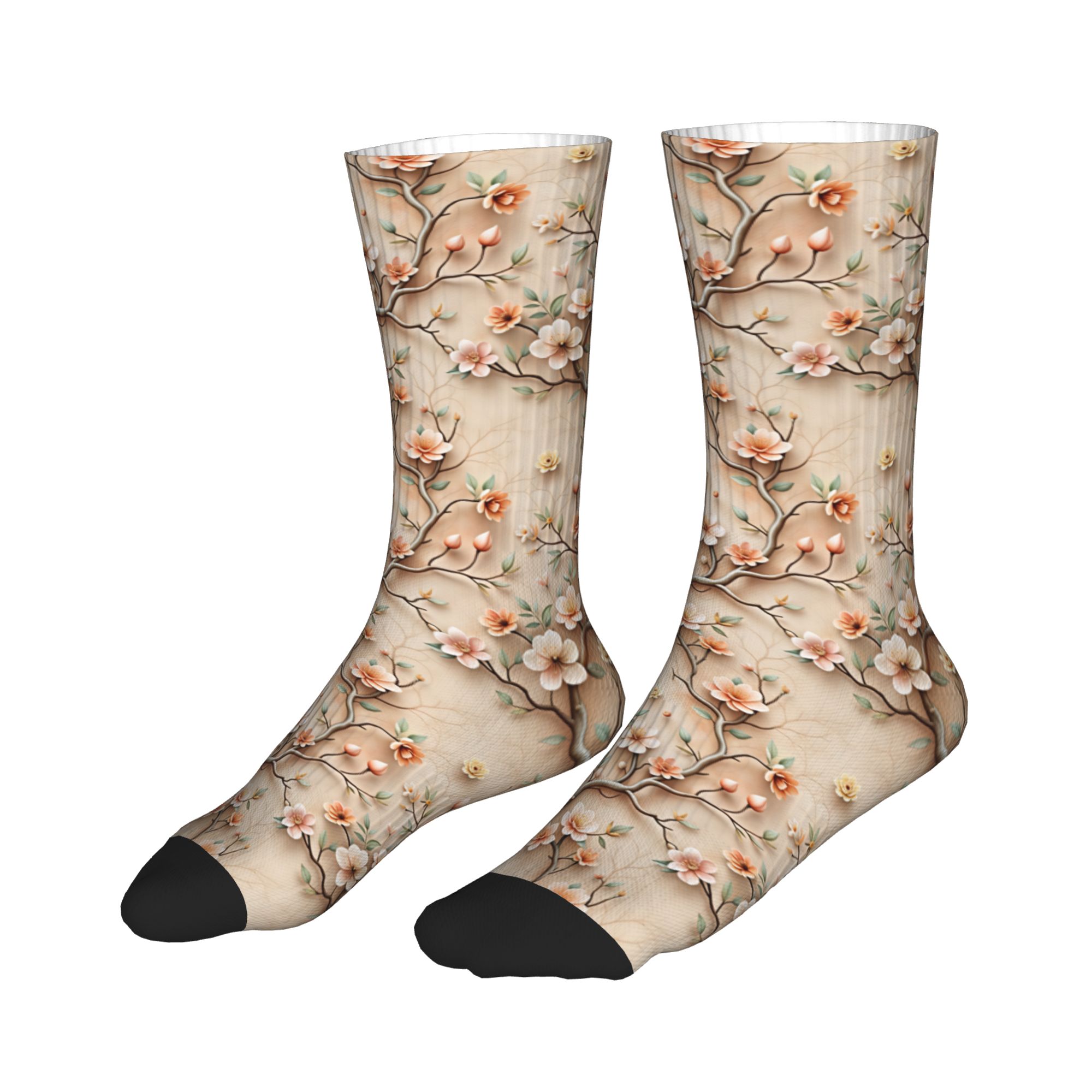 3D Clay Embossed Peach Magnoli - Dress Sock Men recensie en prijs