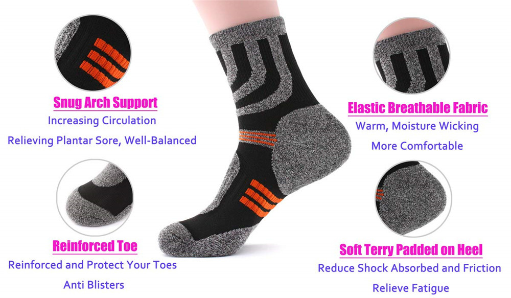 5 Paar Sokken Mannen Anti Blis - Wool Hiking Sock recensie en prijs